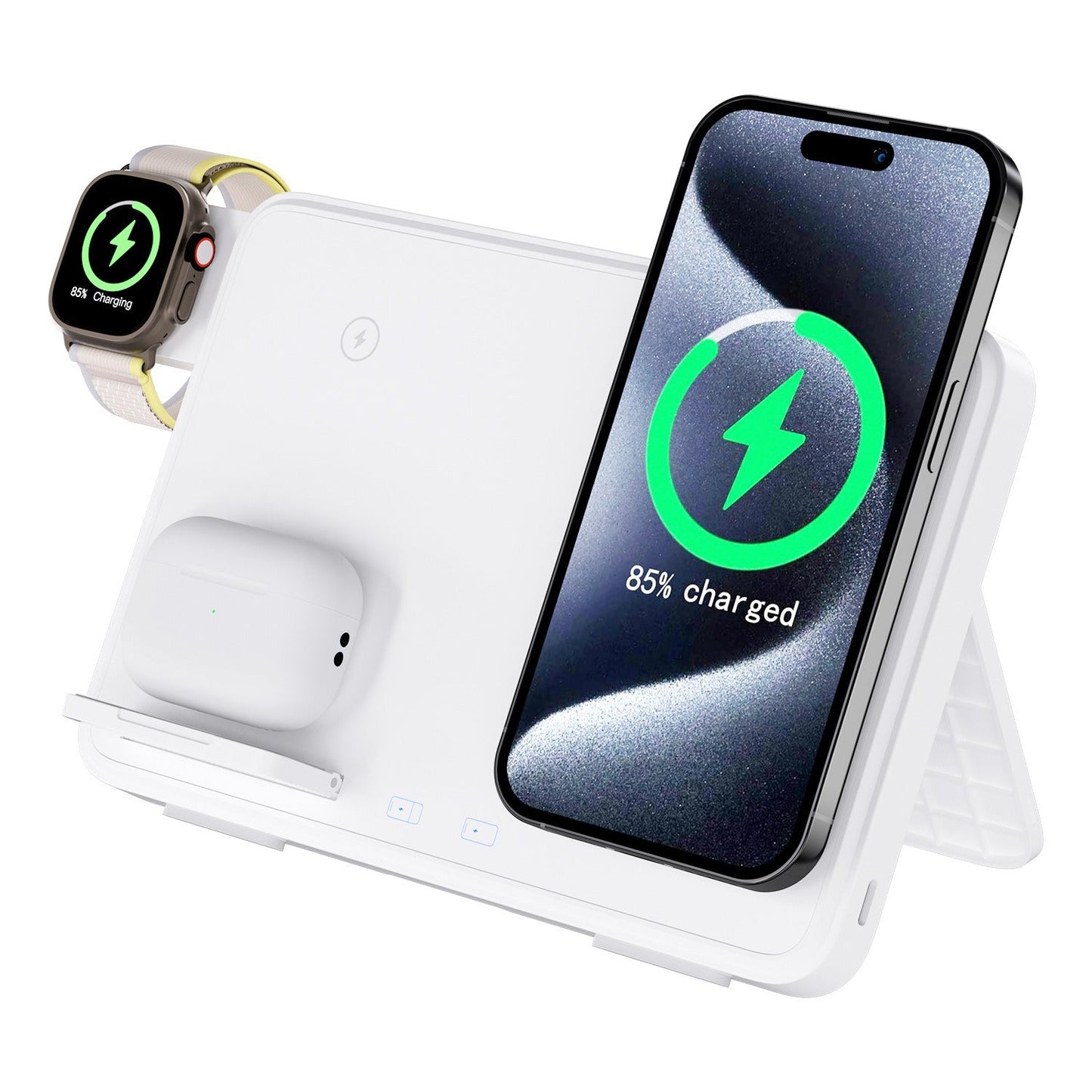 Premium 3-in-1 Wireless Charger for iPhone, Apple Watch, and AirPods