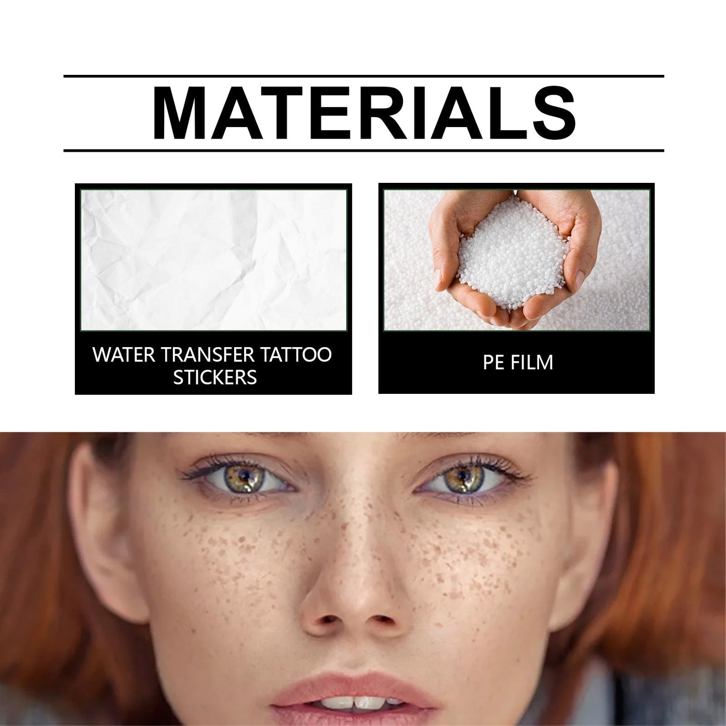Makeup Patches, Waterproof And Sweat Resistant Long-Lasting Natural Freckles Makeup Stickers - Korvel