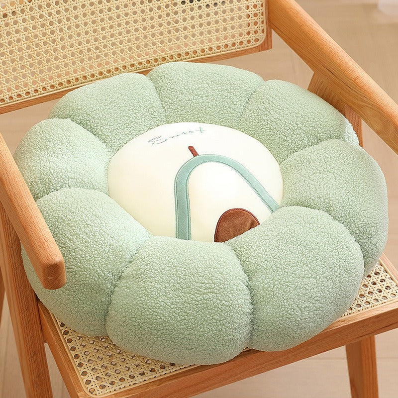 New Pumpkin Cushion Color Contrast Persimmon Ruyi Putuan Home Sofa Decoration Soft Cushion - Korvel