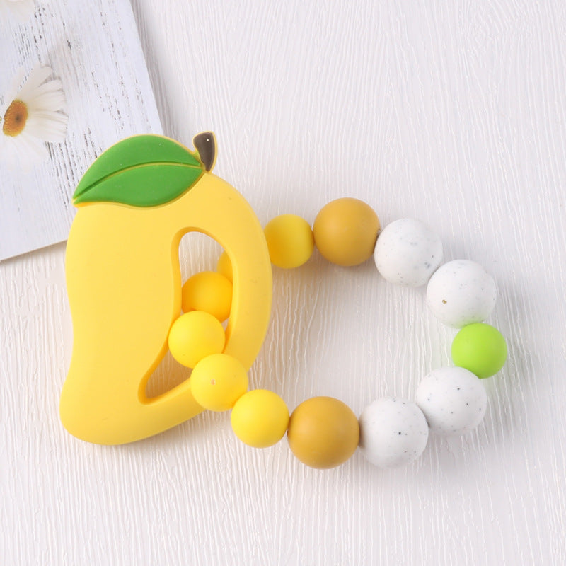 New baby cartoon fruit bracelet molar bracelet chewing teeth gum baby teething comfort toy - Korvel
