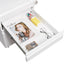 Premium Mobile Metal Filing Cabinet with Lock - 3 Drawers