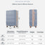 Luggage Sets New Model Expandable ABS Hardshell 3pcs Clearance Luggage (light blue and golden) - Korvel