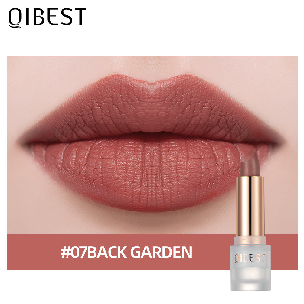 QIBEST Labial Mate de Terciopelo - Color de Larga Duración