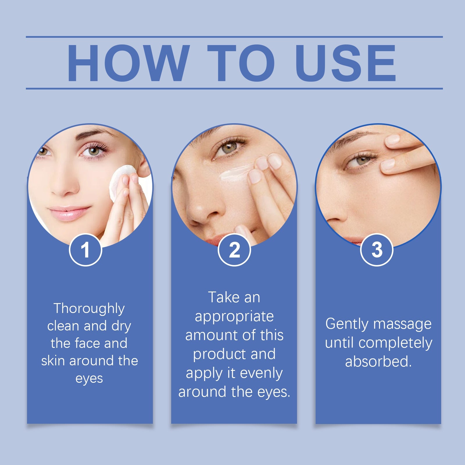 Firming Eye Cream, lighten fine lines and moisturize eye skin daily massage care cream - Korvel