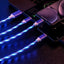 Multi-Head 3-in-1 Charging Cable with Light Emission
