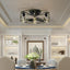 Modern Flush Mount Ceiling Fan with Lights and Remote Control