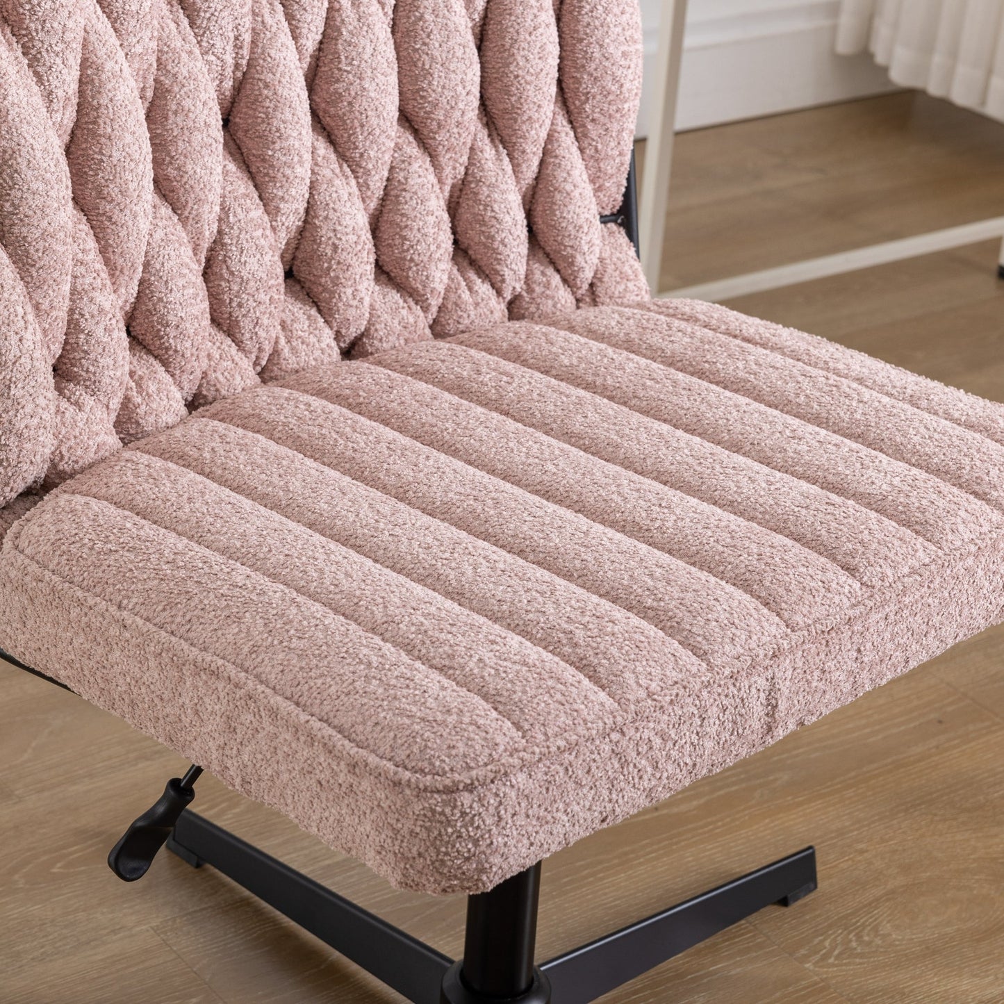Premium Armless Pink Office Desk Chair