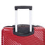 3 Piece Lightweight Luggage Set with Spinner Wheels - Red