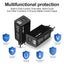 Adaptateur de charge double en nitrure de gallium de 65 W