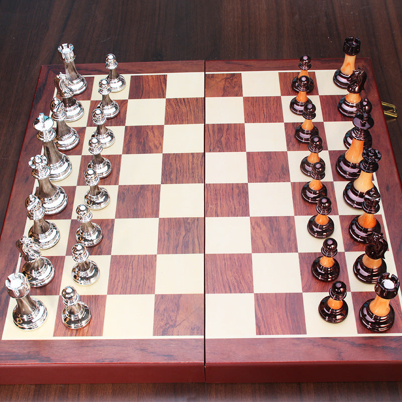 Ensemble d'échecs international premium avec pièces en acrylique
