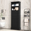 Elegant Black High Storage Cabinet with 3 Drawers