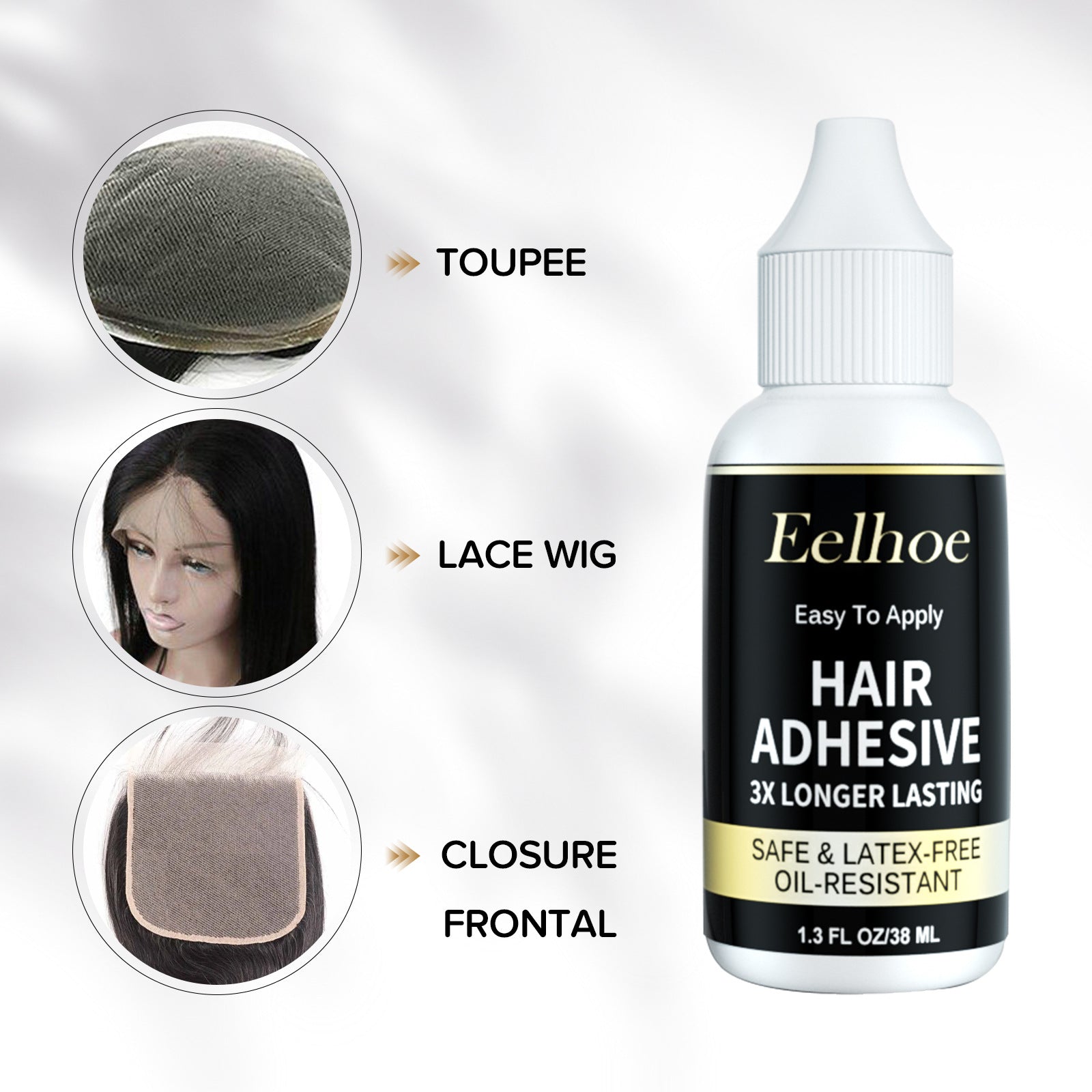 Wig Glue Remove, Skin Invisible Liquid Glue Weave Hair Repair Quickly Remove Hair Block Glue Wig Remove Glue - Korvel