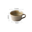 Juego de Taza de Café y Plato de Cerámica Artesanal Gruesa