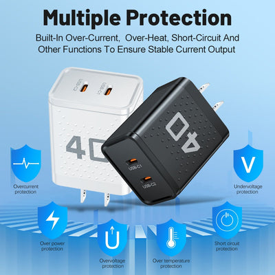 Dual PD Fast Charging Travel Adapter