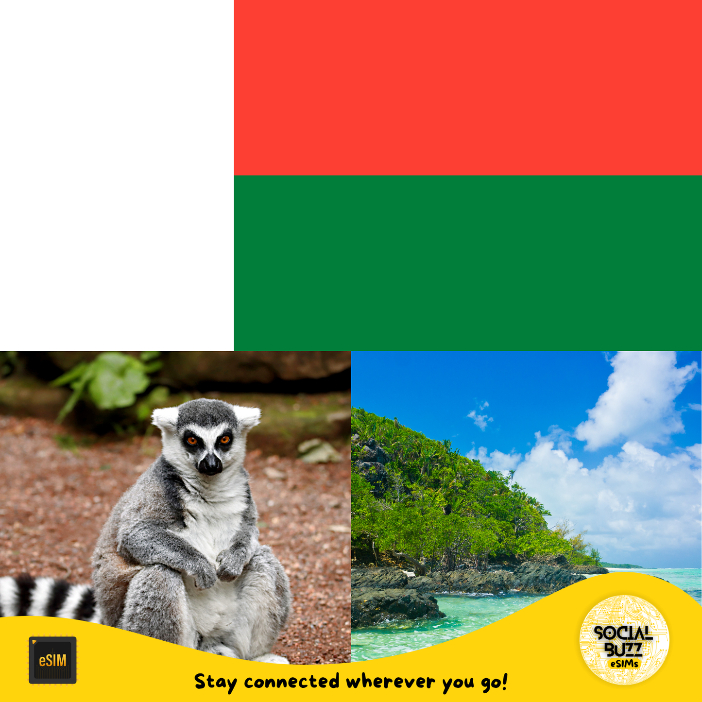 Forfait de données Internet eSIM Madagascar