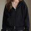 Plus Size Casual Zip-Up Long Sleeve Hoodie