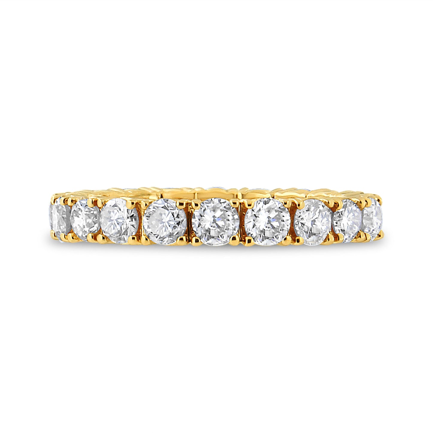 Anillo de Eternidad de Diamantes de 14K Oro Amarillo 2.00 Cttw - Talla 6.75