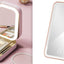 Portable Makeup Storage Box with LED Light Mirror