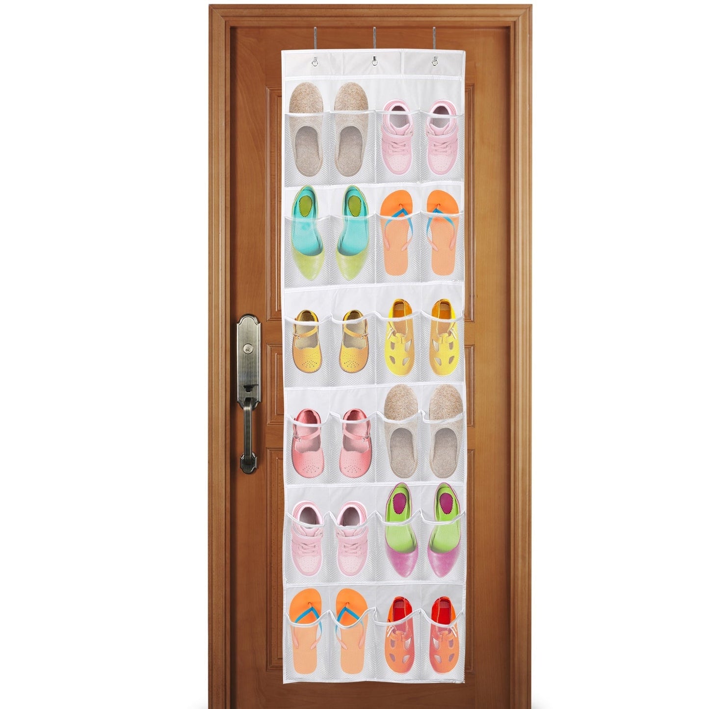 Over the Door 24-Pocket Shoe Rack Organizer