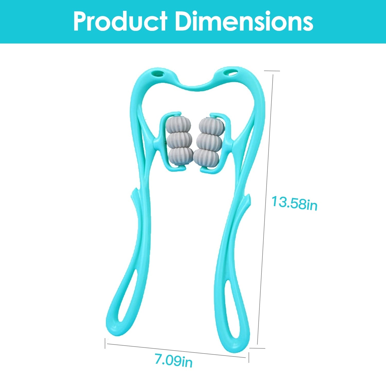 Portable 360° Neck and Body Massager with 6 Massage Balls for Pain Relief - Korvel
