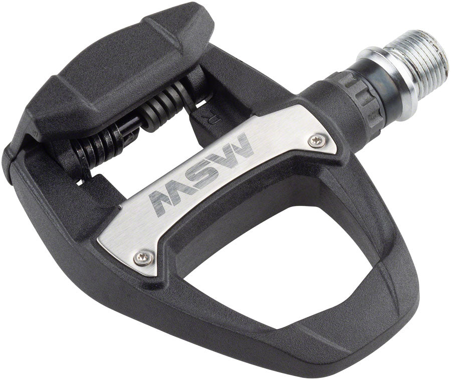 Pedales MSW Judo - Clipless de Carretera de Lado Único Compuesto 9/16" Negro