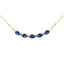 Pendentif de mode en diamant saphir en or jaune 10KT