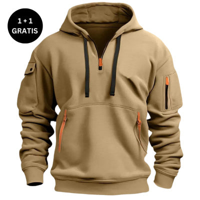 Dropped Shoulder Hooded Sweatshirt for All Sizes
