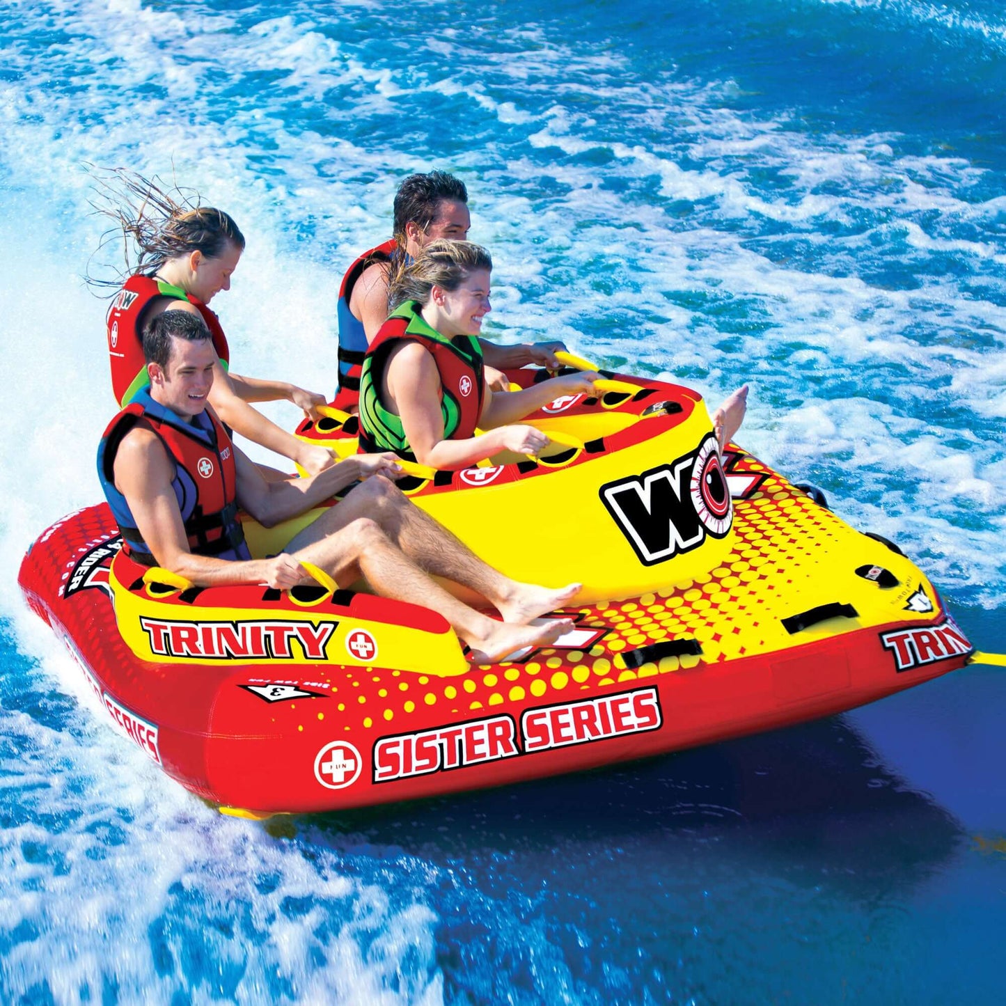 WOW Sports Trinity 4P Sister Towable Tube
