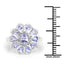 1.84 Carat Genuine Tanzanite Sterling Silver Engagement Ring