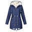 Plus Size Waterproof Sports Jacket with Fleece Lining