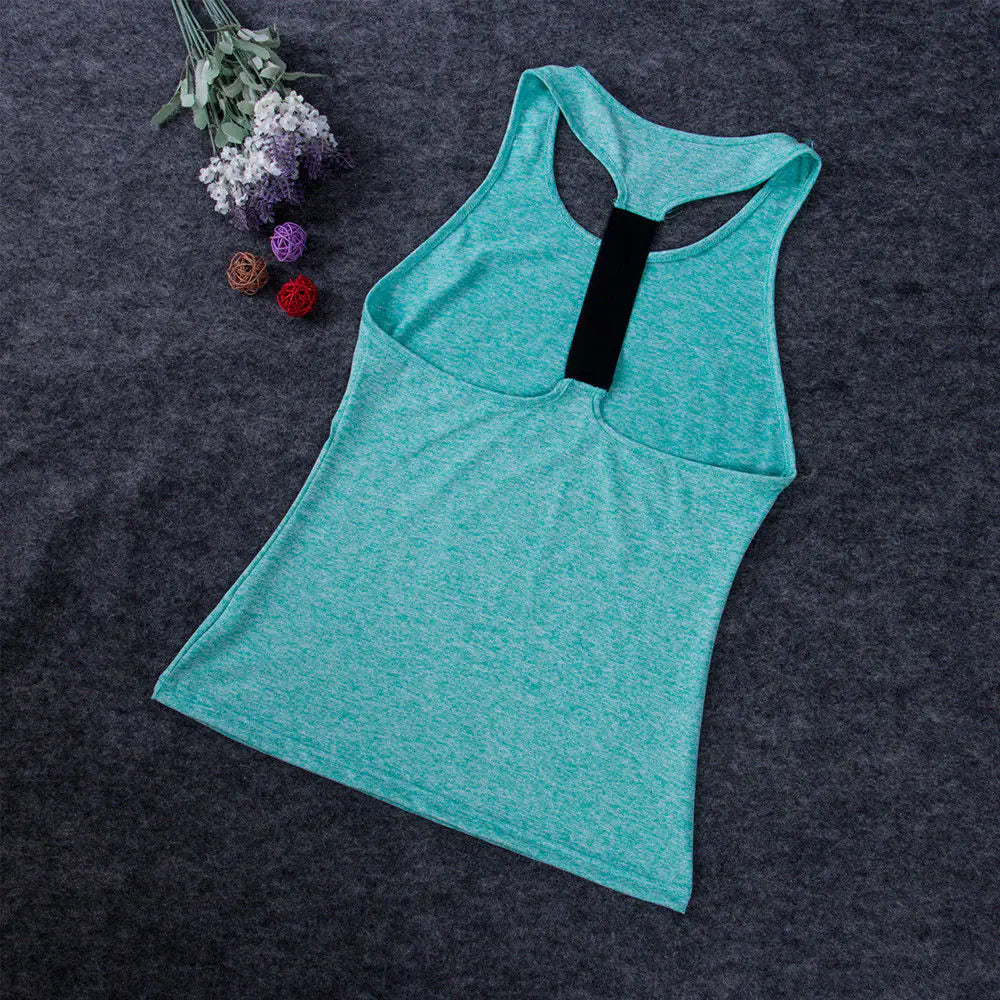 Camisetas de Yoga Sin Mangas para Mujeres Casual