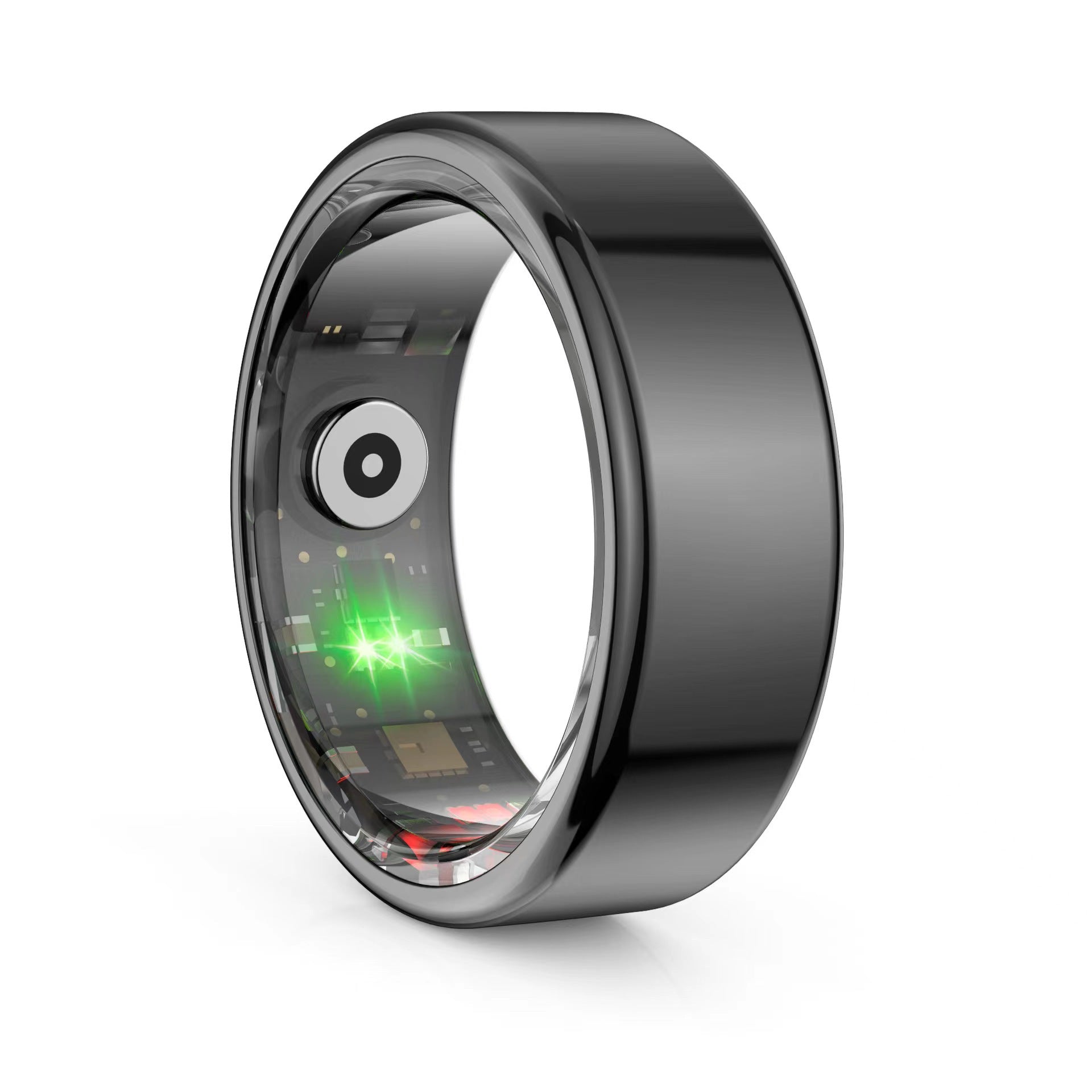 Smart Ring Blood Pressure Sleep Monitoring Waterproof Sports Fitness Tracker Military Grades Titanium Steel Shell SmartRing - Korvel