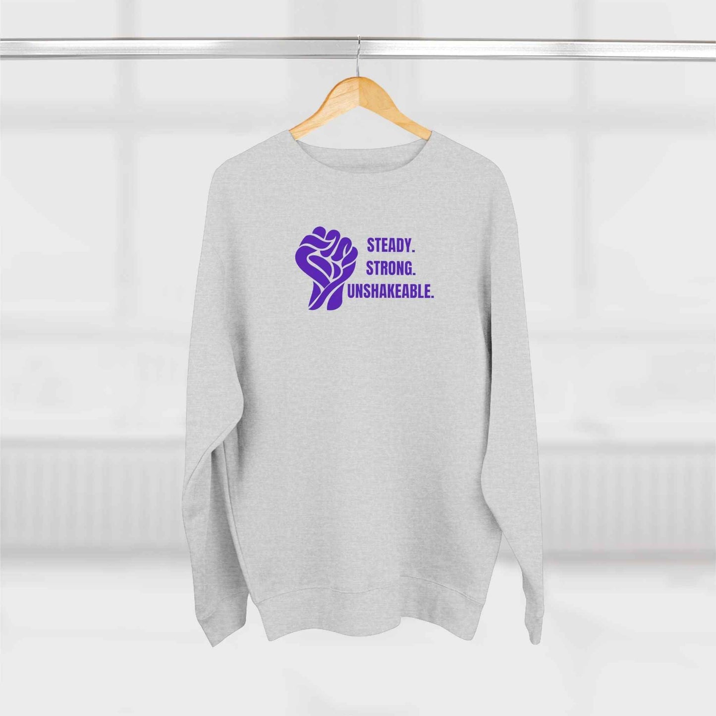 Constante. Fuerte. Inquebrantable. Sudadera de Concienciación sobre la Epilepsia