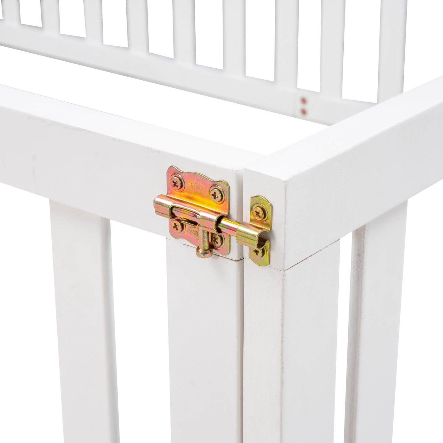 Full Size Wood Daybed Frame with Fence White(OLD SKU:WF289662AAK) - Korvel