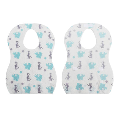 30pcs/lot Waterproof Non-Woven Fabric Disposable Baby Toddler Bibs Feeding Saliva Apron Paper Bibs - Korvel