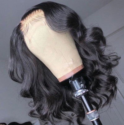 New Wig Women's Chemical Fiber Short Curly Hair Front Lace Wig Headgear - Korvel