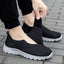 Elderly shoes men's chubby feet swollen feet, special health shoes sports shoes single buckle with dad's shoe mesh - Korvel