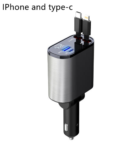 Premium Metal Car Charger 100W Fast Charging Adapter