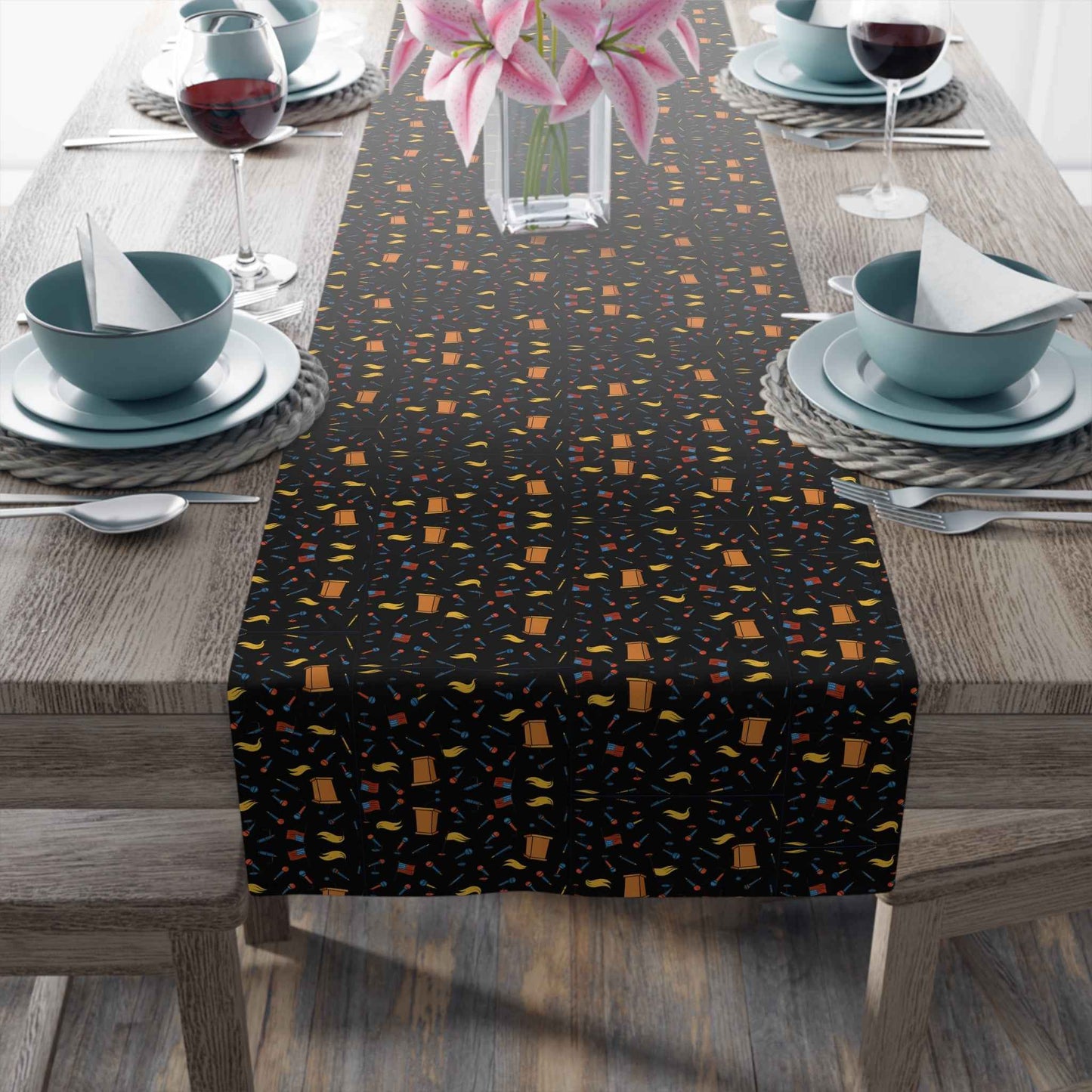 State of the Dinner Table Political Parody Table Runner