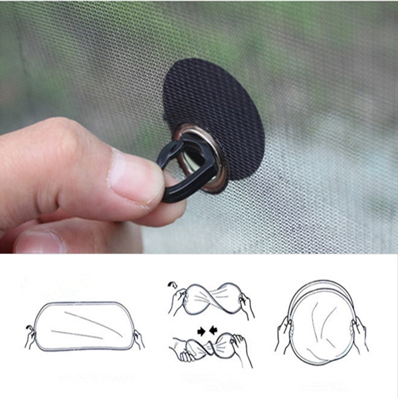 Juego de Sombrillas para Coche Negras Premium - 2 Piezas