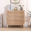 Cabinet de rangement en rotin à 3 tiroirs de 31,5" pour chambre et salon