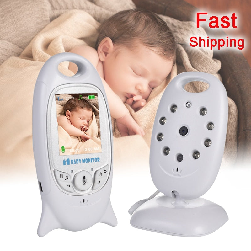 VB601 Baby Monitor 2 inch BeBe Baba Electronic Babysitter Radio Video Nanny Camera Night Vision Temperature Monitoring 8 Lullaby - Korvel