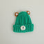 Autumn and winter children warm knitted hat cute bear candy color woolen hat Korean male and female baby warm hat trend - Korvel