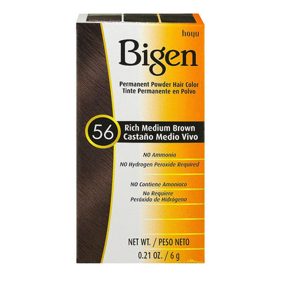 Bigen Permanent Powder Hair Color - 58 Black Brown - Ammonia Free