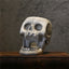 The resin three-dimensional skull feeder base can hang an automatic animal feeder - Korvel