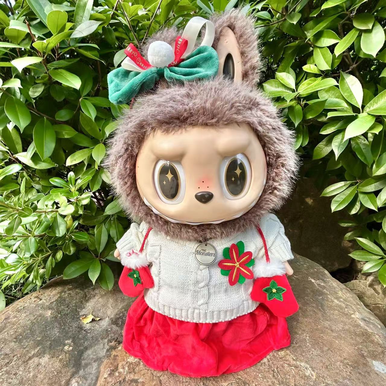 Clothing with 58cm LABUBU Design ZIMOMO Doll Clothes Rubber LABUBU Plush Toy Clothing Cute - Korvel
