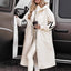 Hooded Long Windbreaker Jacket with Pockets for Women