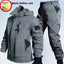 Fleece-Lined Waterproof Jacket Suit for Autumn & Winter