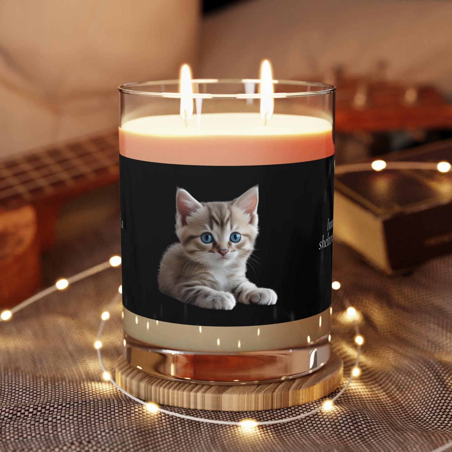 Una pequeña luz nace Vela aromática