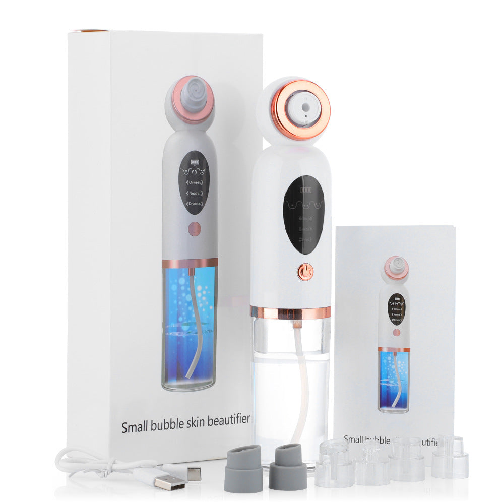 3-Speed Small Bubble Blackhead Instrument Facial Pore Cleaning To Remove Blackhead Beauty Instrument Electric Blackhead Exporter - Korvel